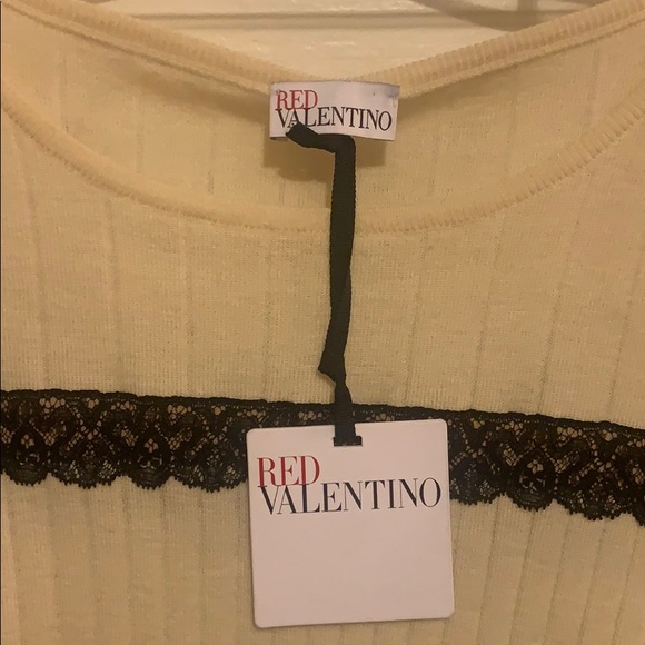 RED Valentino Cream Sweater Sz S - Picture 2 of 7